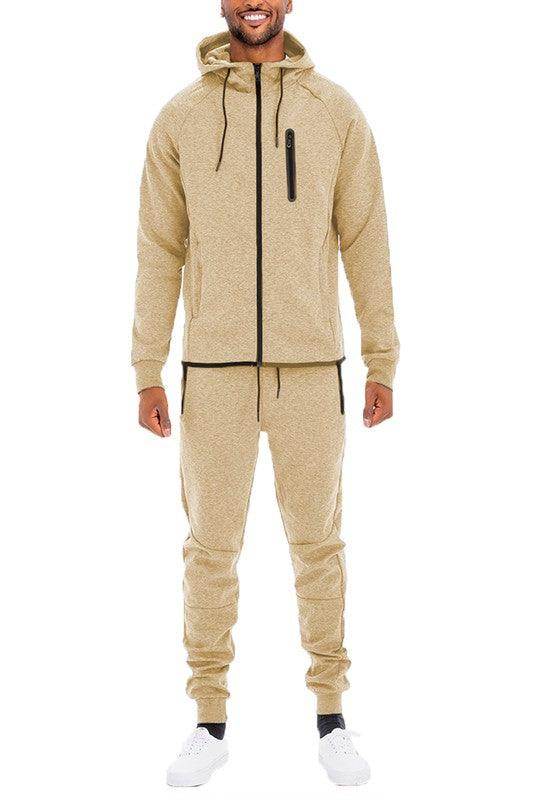 Mens Full Zip Sweatpants and Jacket Set - VacationGrabs