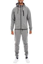 WEIV Men's 2PC Track Set featuring a full zip jacket and pants for comfortable everyday wear