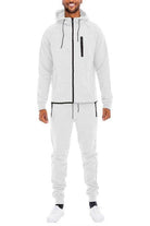 Men's WEIV 2PC Track Set featuring a full zip jacket and pants in stylish gray design