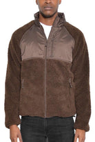 Men's Jackets Full Zip Sherpa Fleece Jacket