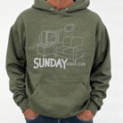 ATTA TOOD funny football hoodie featuring a couch and TV graphic for game day comfort