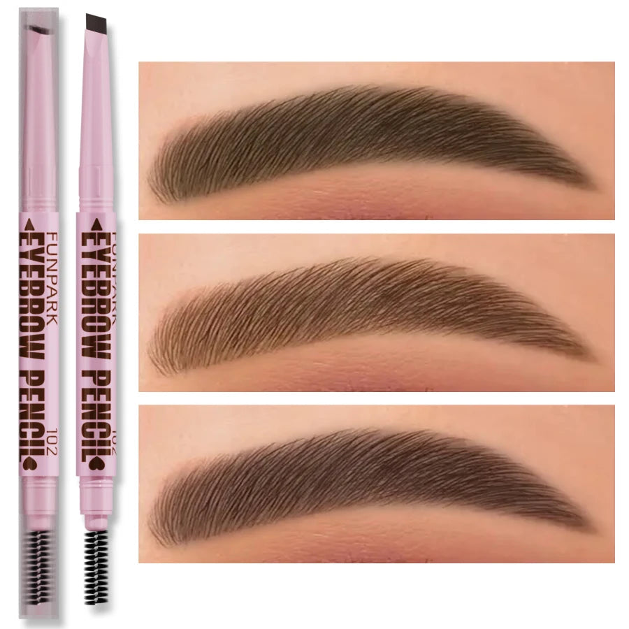 Waterproof eyebrow pencil for women in dark brown for precise definition