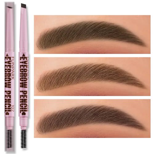 Waterproof eyebrow pencil for women in dark brown for precise definition