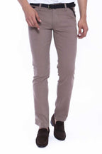 Gabardin Beige Men Pants – front view