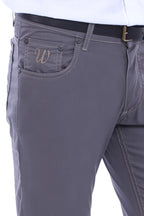 Gabardin Grey Men Pants – detail view