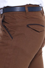Gabardin Tan Men Pants by Wessi – detail view