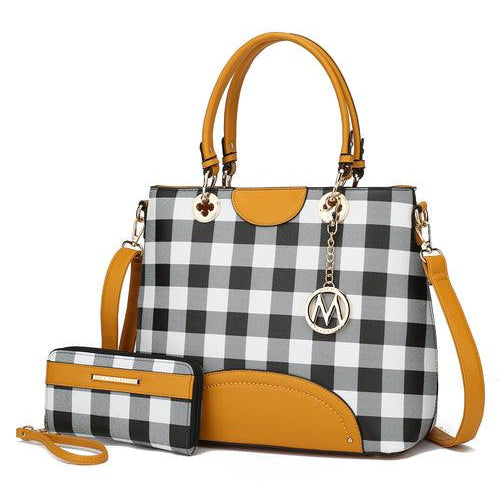 Wallets, Handbags & Accessories Gabriella Chekered Handbag With Wallet