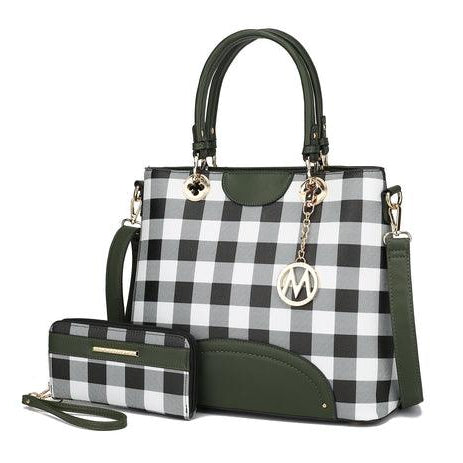 Wallets, Handbags & Accessories Gabriella Chekered Handbag With Wallet
