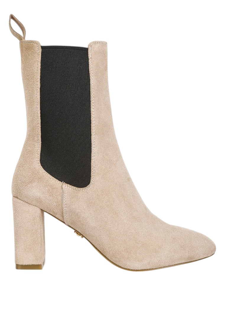 Gaven Suede High Ankle Chelsea Boots