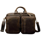 VacationGrabs Genuine Leather Backpack Briefcase