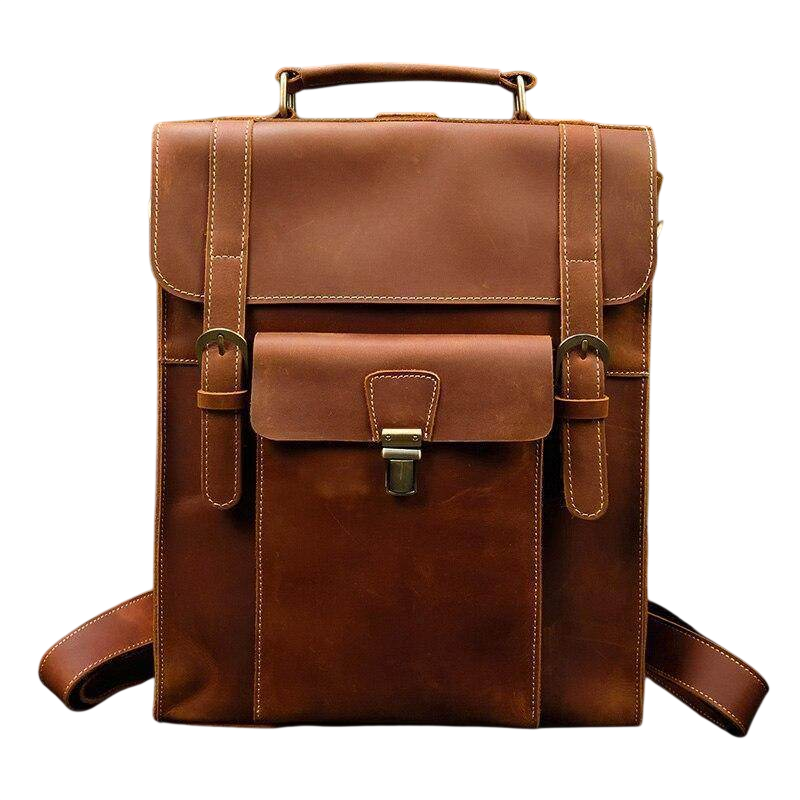 VacationGrabs Genuine Leather Backpack for Travel