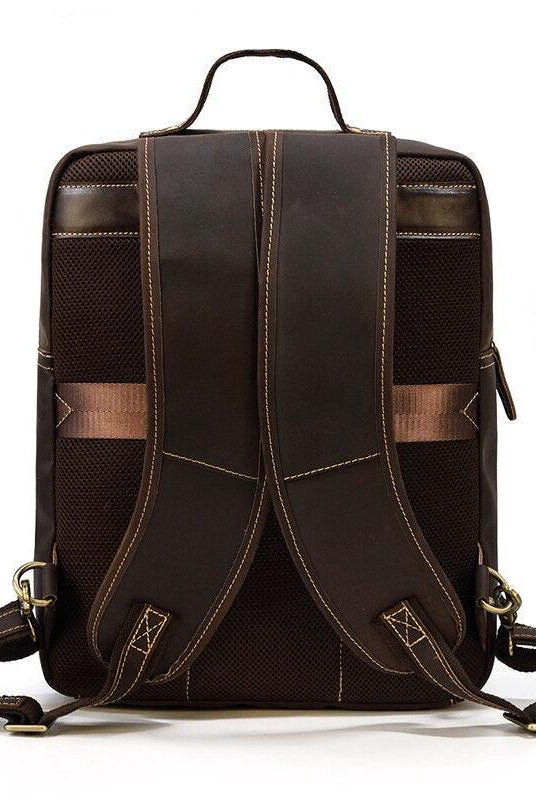 Luggage & Bags - Backpacks Genuine Leather Backpack Mens Travel Bag 15 Inch Laptop