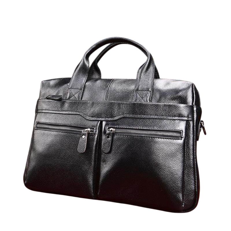 Small Genuine Leather Travel-Friendly Briefcase Messenger
