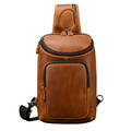 Genuine Leather Chest Bag Crazy Horse Vintage Crossbody