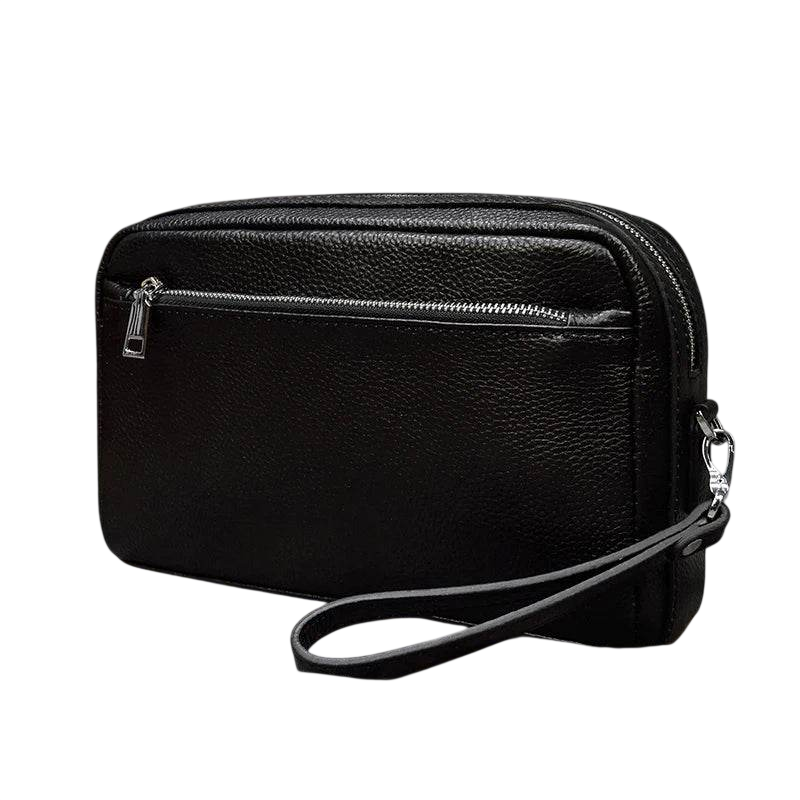 Genuine Leather Clutch Bag for Men Crazy Horse Leather Day