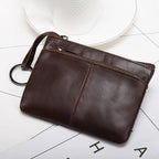 VacationGrabs Cartera para monedas de cuero auténtico - Moderna