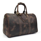 Genuine leather duffel bags with durable design ideal for travel and gym use