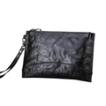 Genuine Leather Fashion Clutch Bag for Men with Phone Pouch