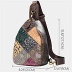 Unique genuine leather hobo bags with patchwork design and adjustable strap for stylish everyday use