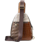 Stylish genuine leather hobo bags in mixed colors with an adjustable shoulder strap and zippered pockets