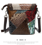 Wallets, Handbags & Accessories Genuine Leather Hobo Handbag Textured Patchwork Crossbody Purse