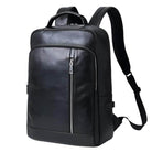 Genuine leather laptop backpack by VacationGrabs with sleek design and spacious compartments