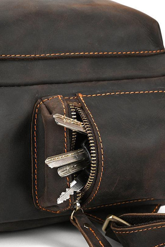 Luggage & Bags - Backpacks Genuine Leather Laptop Backpack Daypack Modern Design