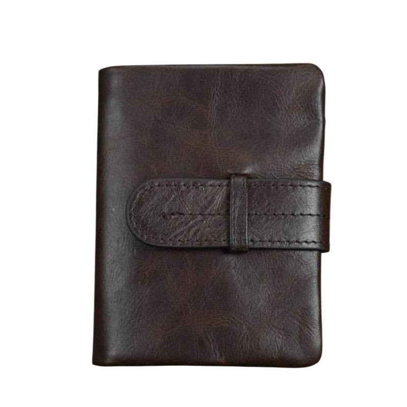 Genuine Leather Long Wallet for Men & Women Anti-Theft Purse