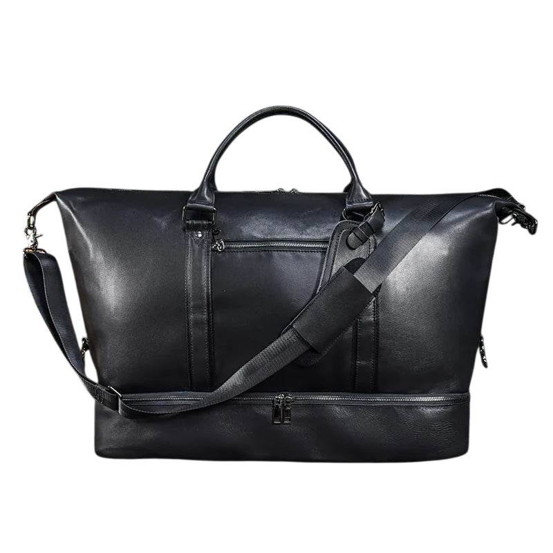 Genuine Leather Luggage Duffle Bags for Men and Women