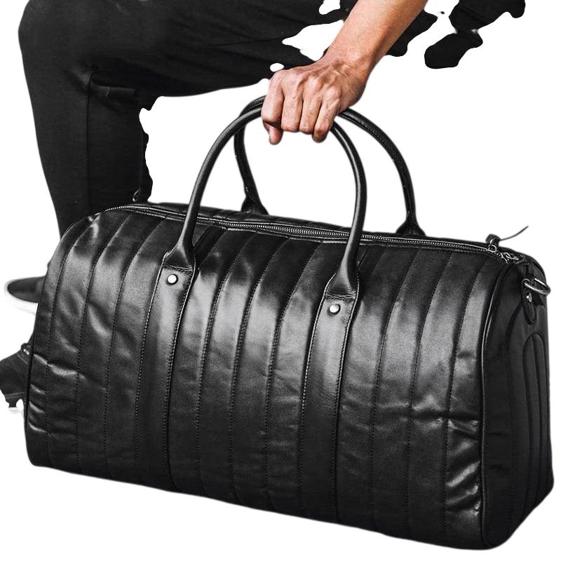 VacationGrabs Genuine Leather Luggage Duffel Bag