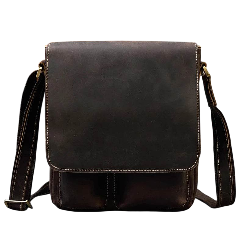 Genuine Leather Men’s Shoulder Bag Casual Crossbody
