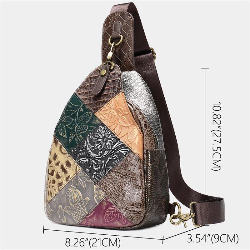 UK SELLER Womens Ladies Real Leather Patchwork Purse Press Stud Front Zip  Back | eBay