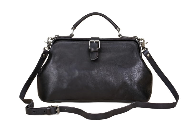 Soft Leather Crossbody Bag - Tavel