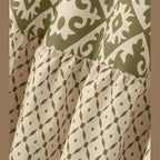 Geometric Elastic Waist Maxi Skirt - VacationGrabs