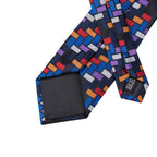 Geometric Pattern Neckties For Men Silk Tie Sets Square - VacationGrabs