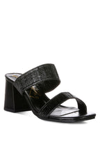 Giblet Metallic Slip On Block Heels