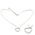 Stunning silver heart pendant necklace from VacationGrabs, perfect gift jewelry for loved ones