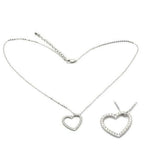Stunning silver heart pendant necklace from VacationGrabs, perfect gift jewelry for loved ones