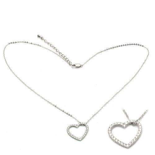 Stunning silver heart pendant necklace from VacationGrabs, perfect gift jewelry for loved ones