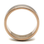 Elegant women's ring in rose gold featuring a sleek design, perfect as gift jewelry.