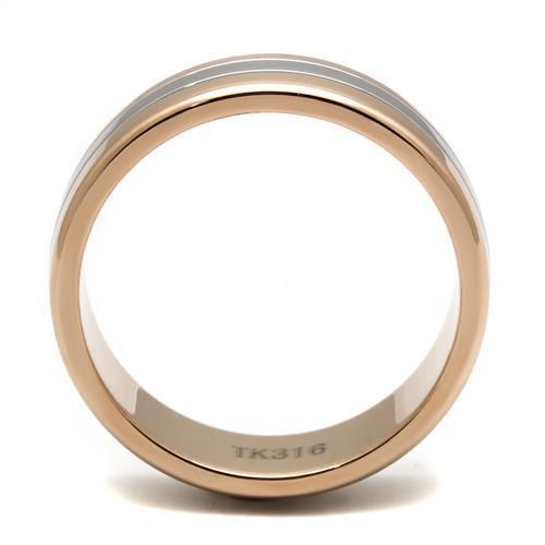 Elegant women's ring in rose gold featuring a sleek design, perfect as gift jewelry.