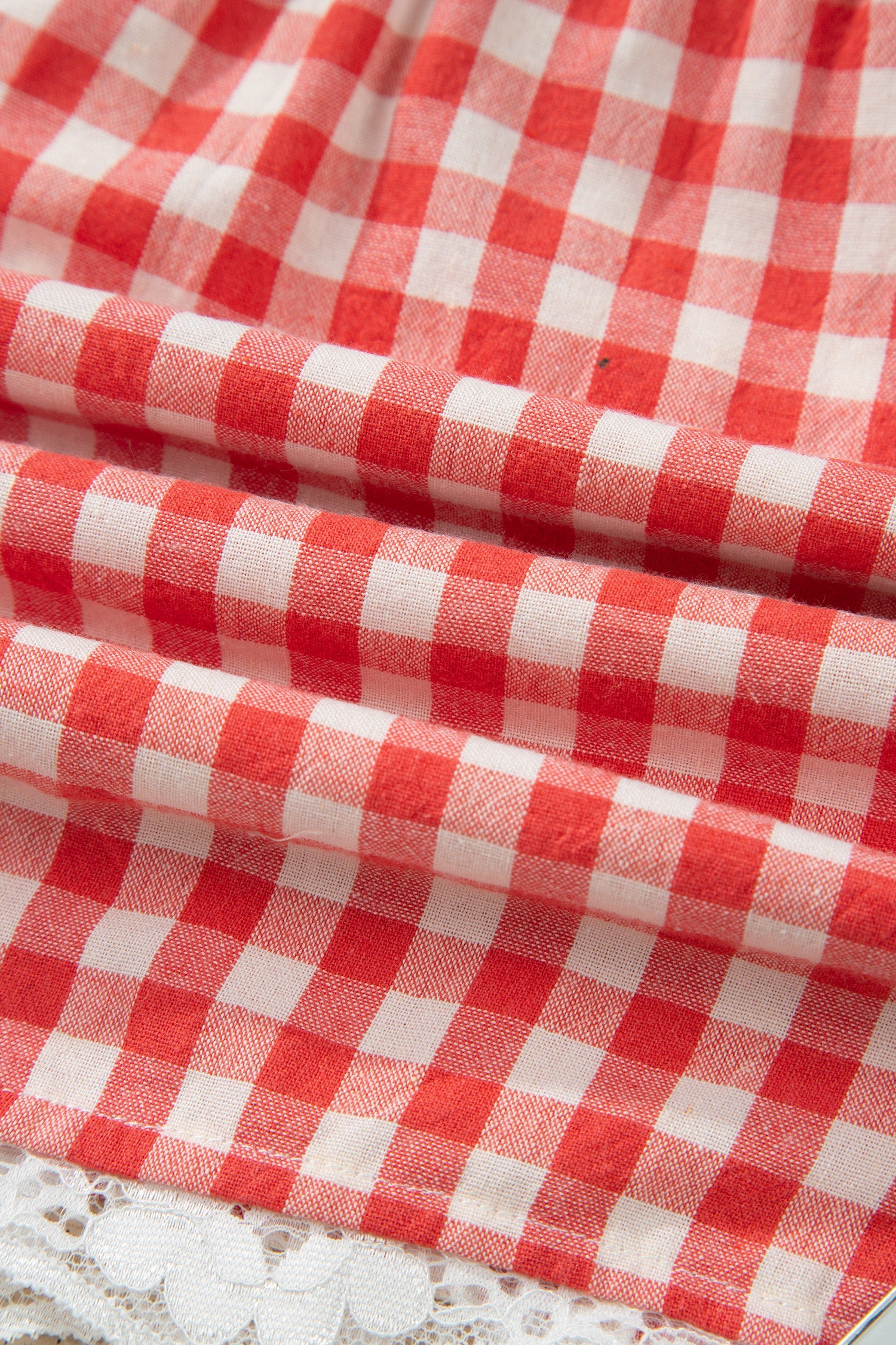 Pretty Bash red gingham shorts, perfect for casual summer outings