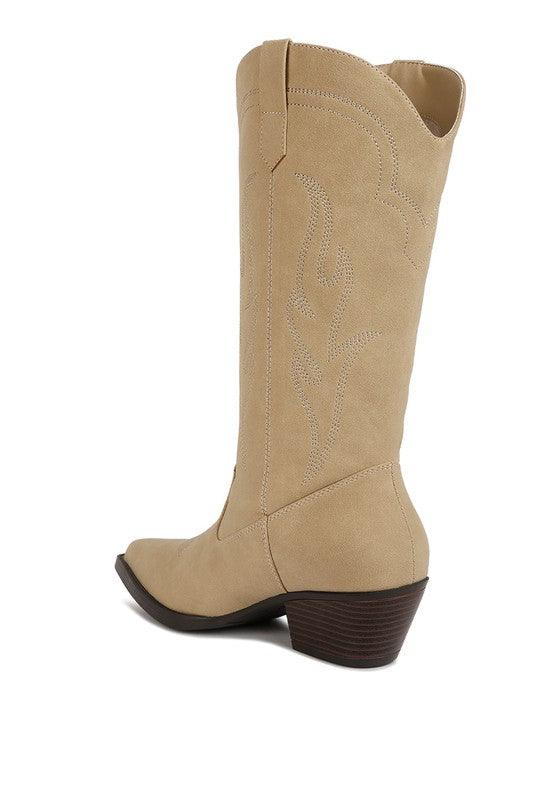 Women's Shoes - Boots Ginni Embroidered Calf Boots