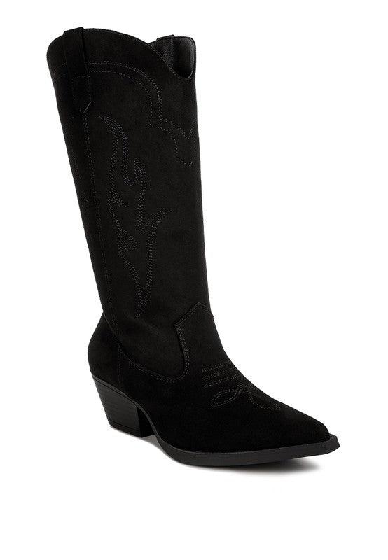 Women's Shoes - Boots Ginni Embroidered Calf Boots
