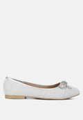Gizeh Women Rhinestone Embellished Ballerinas