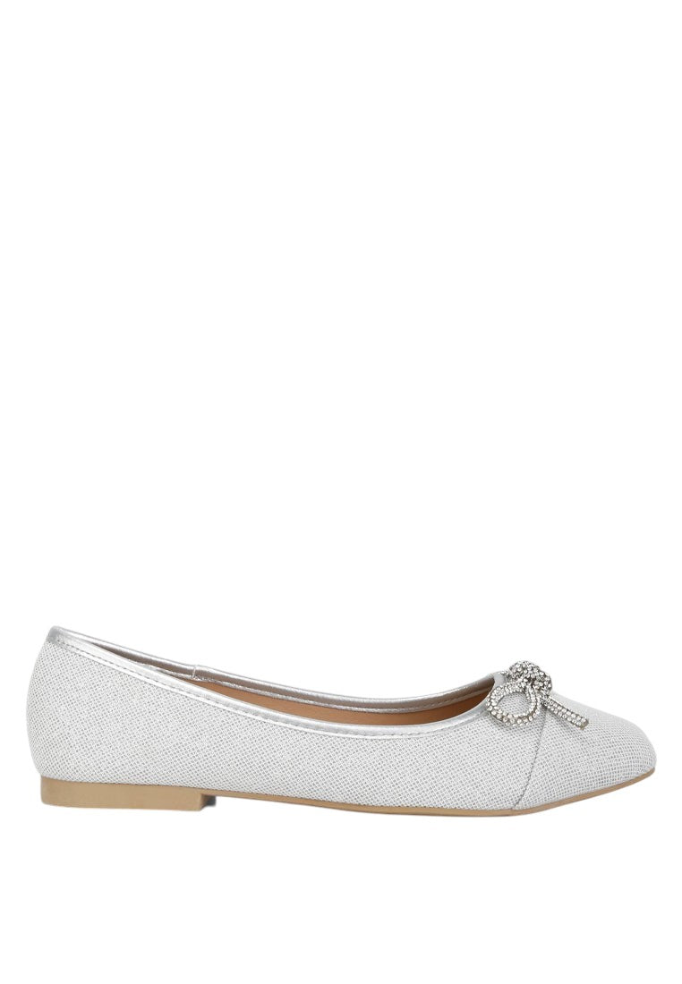 Gizeh Women Rhinestone Embellished Ballerinas