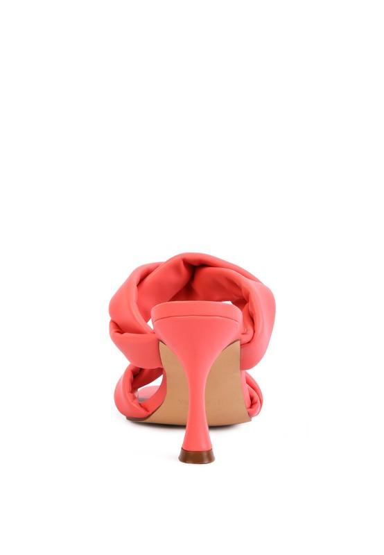 Women's Shoes - Heels Glam Girl Twisted Strap Spool Heeled Sandals