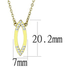 Elegant gold chain necklace pendant featuring a sparkling oval design with rhinestones
