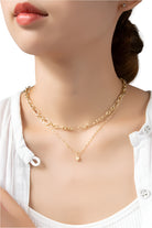 Layered gold chain necklaces from LA3accessories vacation jewelry for women with stylish pendants
