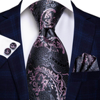 VacationGrabs Gold Paisley Formal Tie for Men